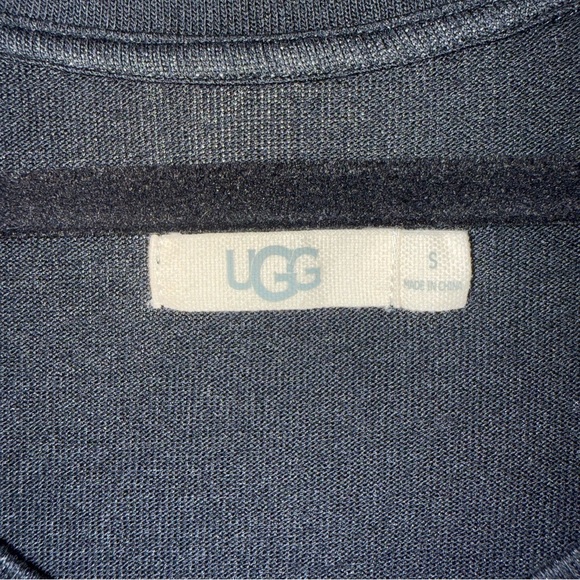 UGG Black Long Sleeve Front Knot Twist Top Small - Picture 5 of 8